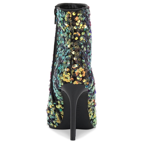 INC Reisa Gold Sequins Dress Booties NWT - Picture 3 of 5